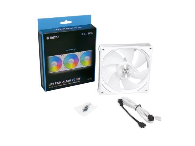 LIAN LI UNI Fan AL140 V2 RGB White Single Fan Pack without controller - UF-AL140V2-1W (Controller not Included)