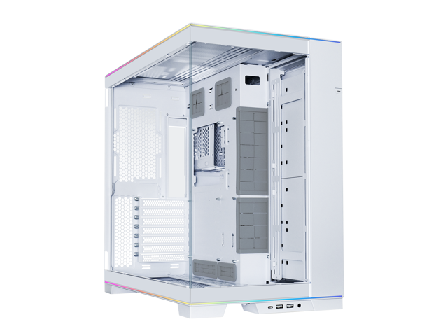 LIAN LI O11 EVO RGB White Aluminum / Steel / Tempered Glass ATX Mid Tower Computer Case --O11DERGBW