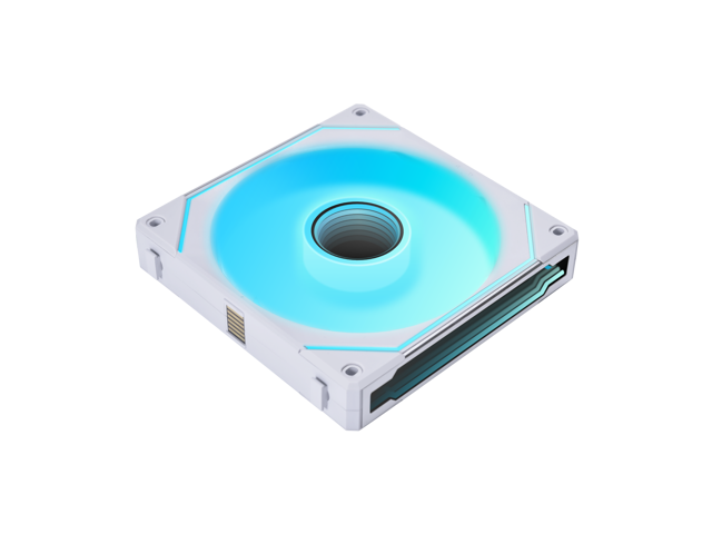 LIAN LI UNI FAN SL INFINITY REVERSE 140 RGB WHITE - 14RSLIN1W (No controller included)