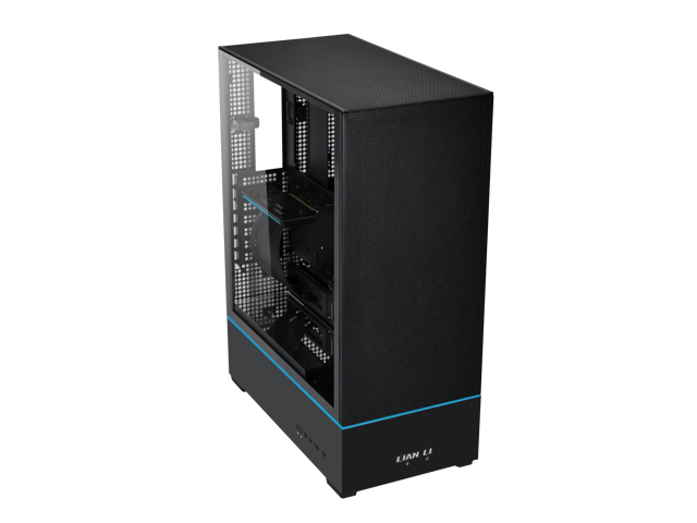 LIAN LI SUP01 Black Steel / Tempered Glass ATX Mid Tower Computer Case --SUP01X