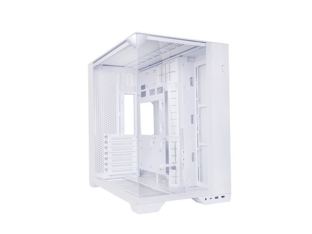 LIAN LI O11 vision compact white color Aluminum / Steel / Tempered Glass ATX Mid Tower computer Case --O11VPW