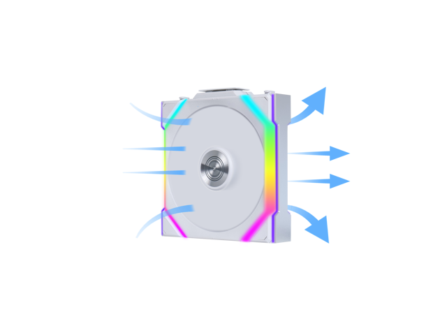 Lian Li 120mm UNI FAN SL Wireless ARGB Case Fan (White, 3-Pack) - image 4