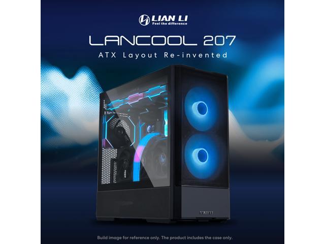 LIAN LI LANCOOL 207 Compact ATX RGB Gaming Computer Case, Tower Chassis w/ 2x140mm ARGB,2x120mm PWM Fans Pre-Installed, reinventing ATX Layout /...