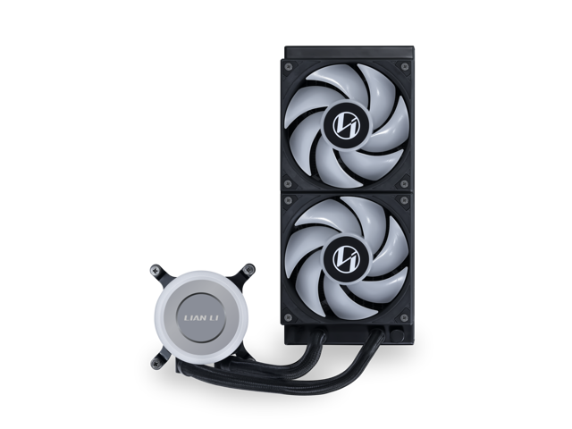 Lian Li GA II LITE 240mm AIO Liquid CPU Cooler 2 x 120mm Performance FDB Fans, Daisy-Chain, Low Noise, All-in-One Water Cooling for Intel...