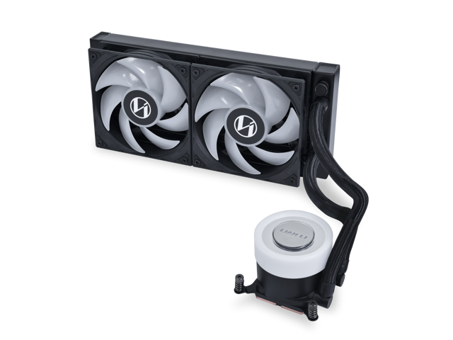 Lian Li GA II LITE 240mm AIO Liquid CPU Cooler 2 x 120mm Performance FDB Fans, Daisy-Chain, Low Noise, All-in-One Water Cooling for Intel...
