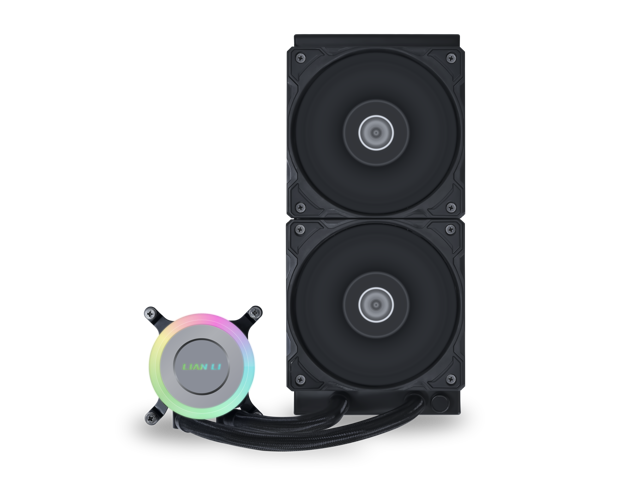 Lian Li GA II LITE 240mm AIO Liquid CPU Cooler 2 x 120mm Performance FDB Fans, Daisy-Chain, Low Noise, All-in-One Water Cooling for Intel...