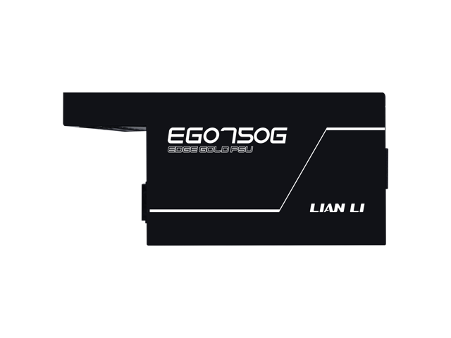 Lian Li EDGE750W Fully Modular Low-Noise ATX Power Supply - ATX 3.1 & PCIE 5.1 Compliant - Cybenetics Gold Efficiency - 12V-2x6 Cable - L-Shape...