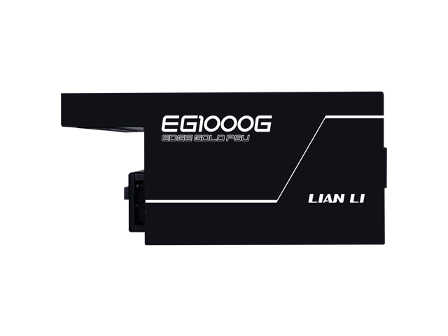 Lian Li Edge Series-1000W Full Modular Power Supply (Fan Hub Included) - Gold-ATX 3.0, 3.1-PCIE 5.1-L-Shape Design for Dual Chamber Case-120mm FDB...
