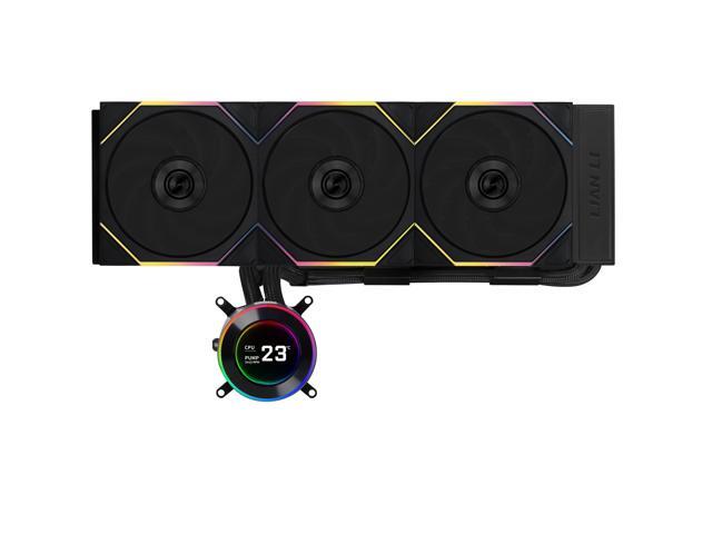 Lian Li HydroShift II - LCD-C 360TL RGB Liquid CPU Cooler - 360mm AIO - 3X 120 RGB Fans - 2.1 IPS LCD Screen - 3 Control Mode - Flexible Tubes...