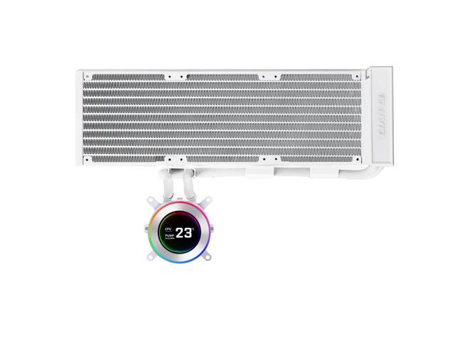Lian Li Hydroshift II-C 360 Liquid CPU Cooler - Flexible Slide-Tube Clamp Coolant Pathway - 2.1 IPS LCD Screen - 3 Control Mode - Fits Most PC Fans...