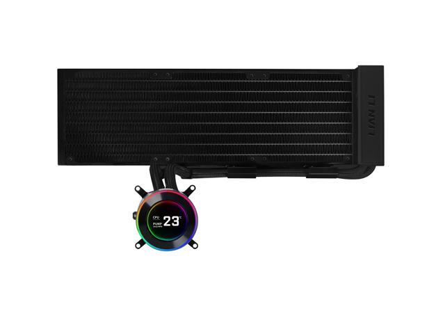 Lian Li Hydroshift II-C 360 Liquid CPU Cooler - Flexible Slide-Tube Clamp Coolant Pathway - 2.1 IPS LCD Screen - 3 Control Mode - Fits Most PC Fans...