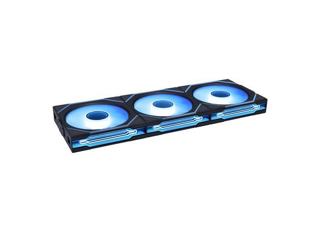 Lian Li UNI Fan SL-Infinity Wireless 120 - Triple Pack (Reverse Blade) - 2.4 GHz Wireless Signal ARGB Fan Control - Double Infinity Mirror - Low...