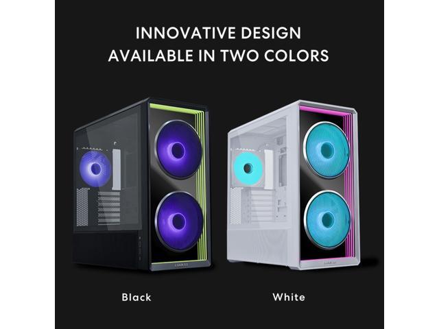 Lian Li LANCOOL 217 INF Infinity Mirror Computer Case, Mid-Tower ATX PC Case w/ 3 Pre-Installed Fans, 2x170mm ARGB Fans, 1x140mm, Front Mirror...