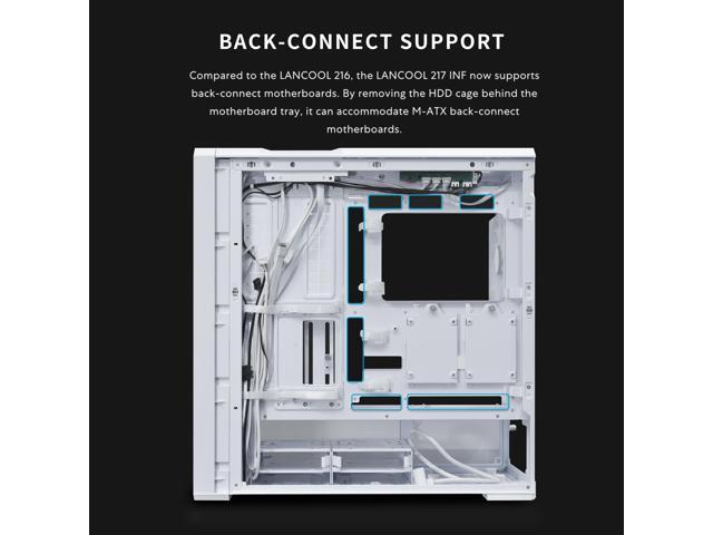 Lian Li LANCOOL 217 INF Infinity Mirror Computer Case, Mid-Tower ATX PC Case w/ 3 Pre-Installed Fans, 2x170mm ARGB Fans, 1x140mm, Front Mirror...