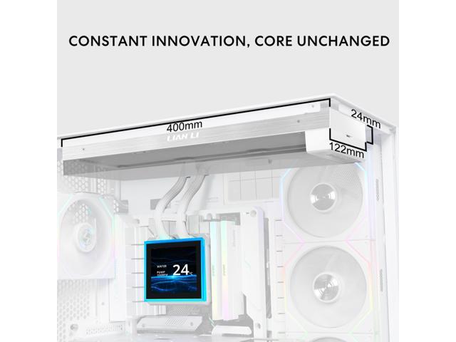 Lian Li Hydroshift II-S 360 CL ARGB Liquid CPU Cooler - 360mm AIO - 3.4' IPS LCD Square Screen - Daisy-Chain - Low-Noise - Intel LGA 1851/1700, AMD...