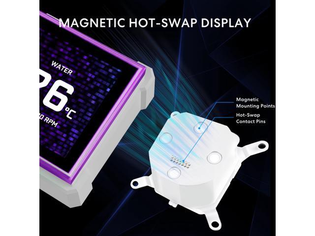 Lian Li Hydroshift II-S 360 CL ARGB Liquid CPU Cooler - 360mm AIO - 3.4' IPS LCD Square Screen - Daisy-Chain - Low-Noise - Intel LGA 1851/1700, AMD...