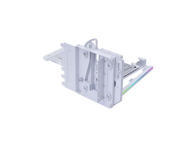 Lian Li 4 Slots Vertical GPU Kit (VG4v4) - Premium Gen 5 Riser Cable PCI-E 5.0, PCIe 3.0/4.0 Compatible, Adjustable Position - (VG4v4 White)
