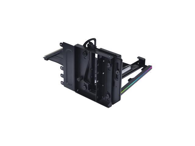Lian Li 4 Slots Vertical GPU Kit (VG4v4) - Premium Gen 5 Riser Cable PCI-E 5.0, PCIe 3.0/4.0 Compatible, Adjustable Position - (VG4v4 Black)