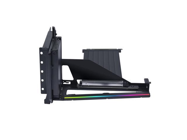Lian Li 4 Slots Vertical GPU Kit (VG4v4) - Premium Gen 5 Riser Cable PCI-E 5.0, PCIe 3.0/4.0 Compatible, Adjustable Position - (VG4v4 Black)