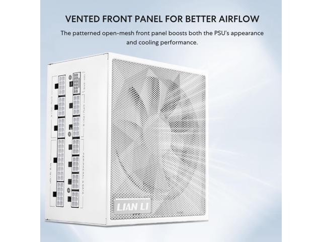Lian Li SX1200P Platinum 1200W Compact ATX Form Factor Power Supply w/ 12V-2x6 Cable - ATX 3.1 & PCIE 5.1 Compliant - 140mm Fan - Full Modular - 10...