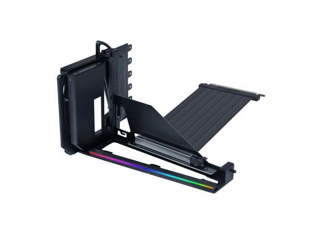 Lian Li 4 Slots Vertical GPU Kit (VG4v4) - Premium Gen 5 Riser Cable PCI-E 5.0, PCIe 3.0/4.0 Compatible, Adjustable Position - (VG4v4 Black)