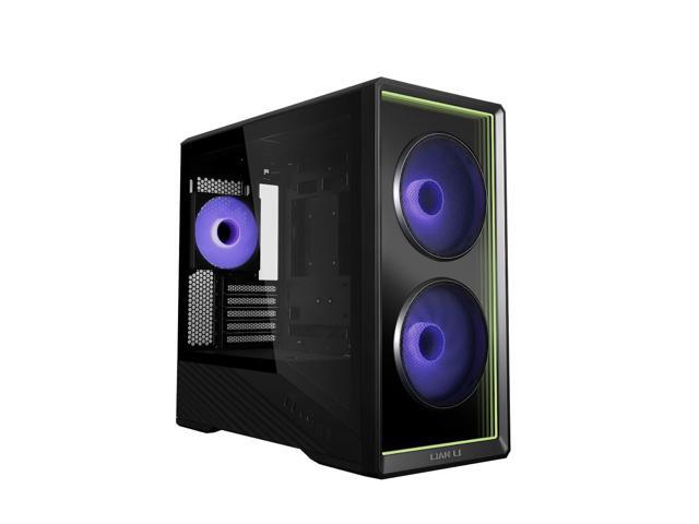 Lian Li Vector V150 Micro-ATX Tower PC Case w/ Tempered Glass Infinity Mirror Front Panel, 3 Pre-installed ARGB PWM Fans, Anti-Sag GPU...