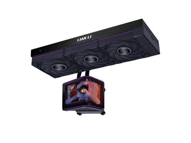 Lian Li Hydroshift II OLED Curved 360P28 Liquid CPU Cooler - 360mm AIO - 3x120mm P28 Fans - Adjustable 6.67' Screen - 3D Animation Effects -...