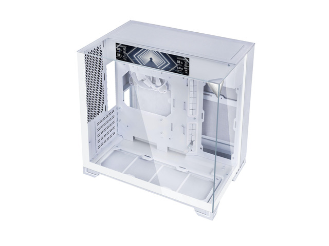 Lian Li O11 Vision-M Digital - mATX Mid Tower PC Case with 9.2' LCD Screen & 140mm Fan - Hidden AIO Design - Triple Tempered Glass Panels - Up to...