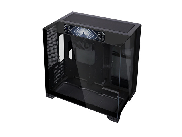 Lian Li O11 Vision-M Digital - mATX Mid Tower PC Case with 9.2' LCD Screen & 140mm Fan - Hidden AIO Design - Triple Tempered Glass Panels - Up to...