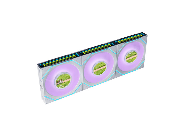 Lian Li UNI FAN SL-INF LCD Flex 120mm ARGB Fan, 3 Pack, Controller Not Included,