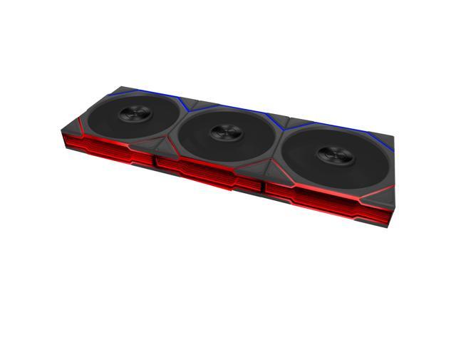 Lian Li UNI FAN TL Flex 120mm Reverse Blade ARGB Fan, 3 Pack, Infinity Mirror, Controller Included, Black (12RTL1F3B)