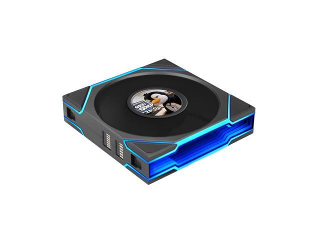 Lian Li UNI FAN TL LCD Flex 120mm Reverse Blade ARGB Fan, Single Pack, 1.8-inch LCD Screen, Controller Not Included, Black (12RTLLCD1F1B)