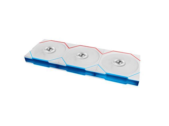 Lian Li UNI FAN TL Flex 120mm Normal Blade (NOT Reverse) ARGB Fan, 3 Pack, Infinity Mirror, Controller Included, White (12TL1F3W)