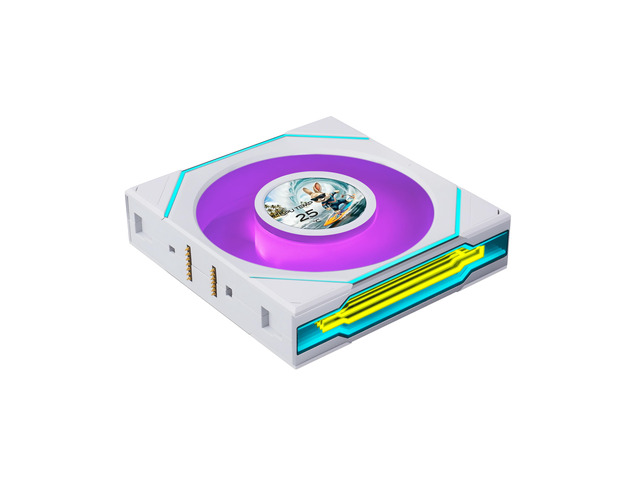 Lian Li UNI FAN SL-INF LCD Flex 120mm ARGB Fan, Single Pack, Infinity Mirror, Controller Not Included, White (12SLIND1F1W)