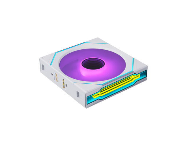 Lian Li UNI FAN SL-INF Flex 120mm Reverse Blade ARGB Fan, Single Pack, Controller Not Included, White (12RSLIN1F1W)