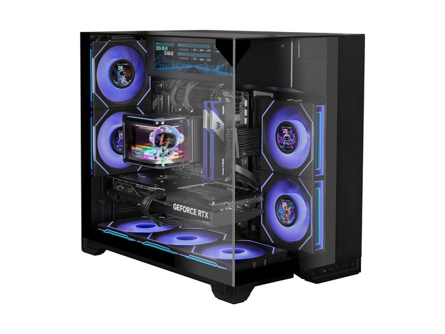 Lian Li O11 Vision-M Digital - mATX Mid Tower PC Case with 9.2' LCD Screen & 140