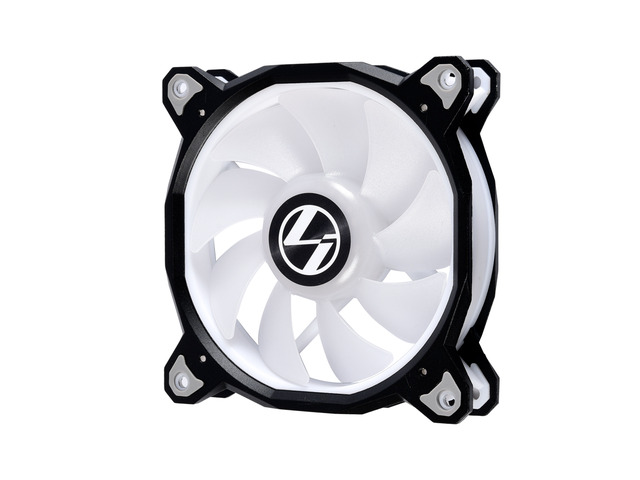 Lian Li Bora Series, 120 RGB LED, 120mm High Performance Individually Addressable RGB LED PWM Case Fan -----BORA120-1 B 1 Year Warranty