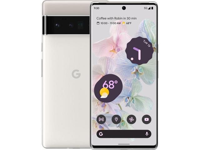 Google Pixel 6 Pro Dual-SIM 128GB ROM + 12GB RAM (GSM CDMA) Factory Unlocked 5G SmartPhone (Cloudy White) - International Version