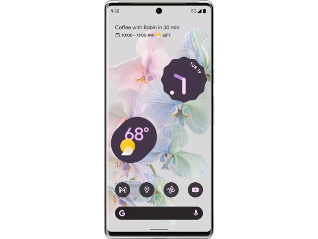 Google Pixel 6 Pro Dual-SIM 128GB ROM + 12GB RAM (GSM CDMA) Factory Unlocked 5G SmartPhone (Cloudy White) - International Version