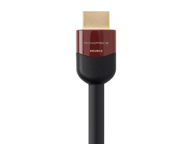 Monoprice HDMI Cable - 40 Feet - Black High Speed, Active Chipset, 4k@60Hz, HDR, 18Gbps, 26AWG, YUV 4:2:0, CL2 - Cabernet Ultra Series