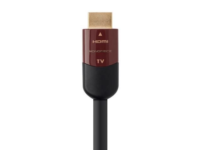 Monoprice HDMI Cable - 40 Feet - Black High Speed, Active Chipset, 4k@60Hz, HDR, 18Gbps, 26AWG, YUV 4:2:0, CL2 - Cabernet Ultra Series
