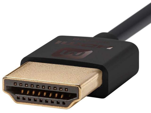 Monoprice HDMI High Speed Active Cable - 10 Feet - Black, 4K@60Hz, HDR, 18Gbps, 36AWG, YUV 4:4:4 - Ultra Slim Active Series