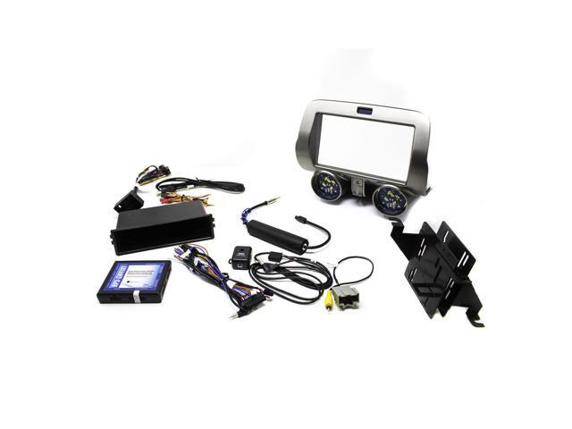 PAC - Integrated Radio Replacement Dash Kit with Climate and Steering Wheel Controls for Select Chevrolet Camaro Vehicles - Gray - image 7