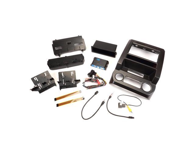 PAC - Integrated Radio Replacement Dash Kit with Climate and Steering Wheel Controls for Select Ford F-Series Trucks - Black - image 6
