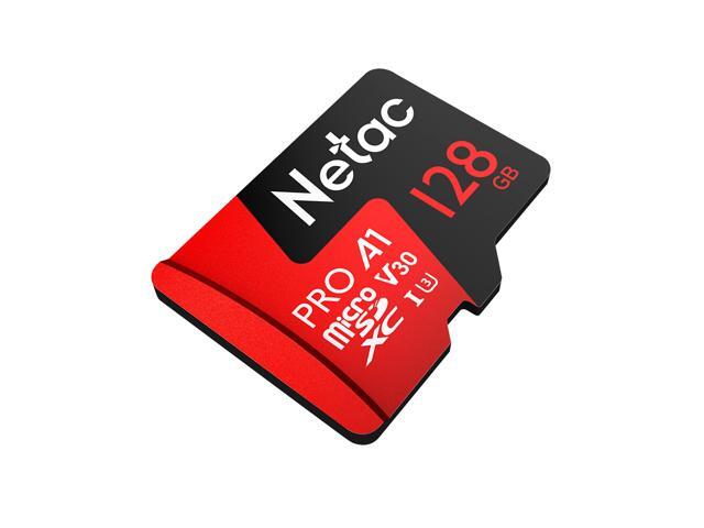 Netac P500 Extreme Pro Micro SD Card TF Card Flash Memory Card MicroSDXC V30/A1/C10 High Speed Up to 100MB/s Retail Pack with SD Adapter
