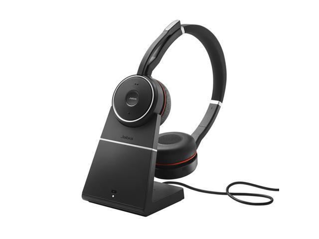 Jabra Evolve 75 MS Wireless Headset, Stereo - Includes Link 370 USB Adapter and Charging Stand - Bluetooth Headset with World-Class Speakers,...