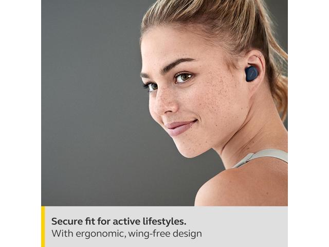 Jabra Elite 4 Active True Wireless Bluetooth Noise Cancelling Earbuds, Navy