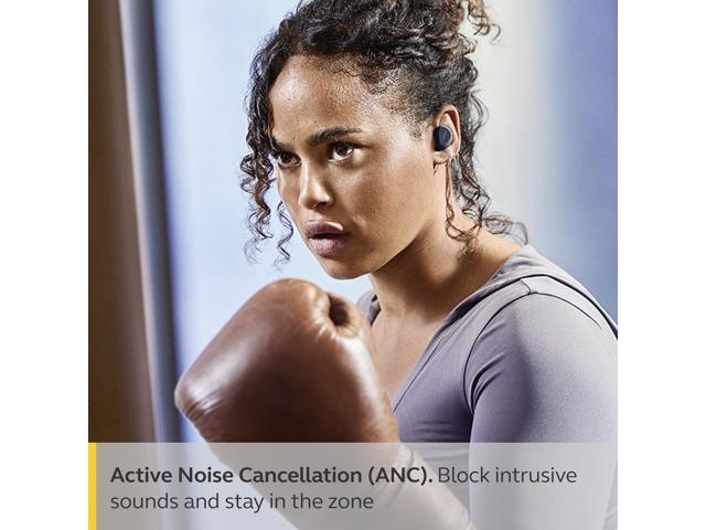 Jabra Elite 4 Active True Wireless Bluetooth Noise Cancelling Earbuds, Navy
