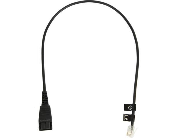 Jabra Quick Disconnect (QD) Straight Bottom Cord, 0.5 Meter 8800-00-01