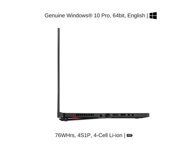 ASUS ROG Zephyrus S15 GX502LXS 15.6 FHD 300Hz 2.3 GHz i7-10875H, RTX 2080 Super Max-Q, 48 GB 2666MHz RAM, 1 TB PCIe SSD Authorized Performance...